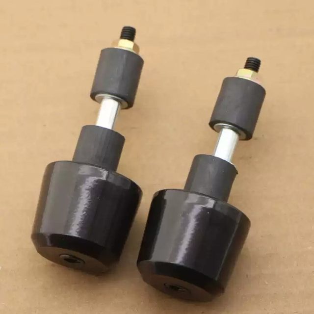 Motorcycle riders modified the solid iron plug into a universal faucet anti-fall blocking throttle handlebar balance plug