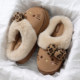 KT cat Birkenstock cotton slippers women's autumn and winter 2025 new ip joint thick-soled non-slip warm fur slippers for outer wear
