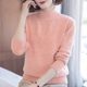 Middle-aged mothers' spring clothes new sweater for women with middle-aged and elderly autumn and winter tops fashionable half-high neck base shirt