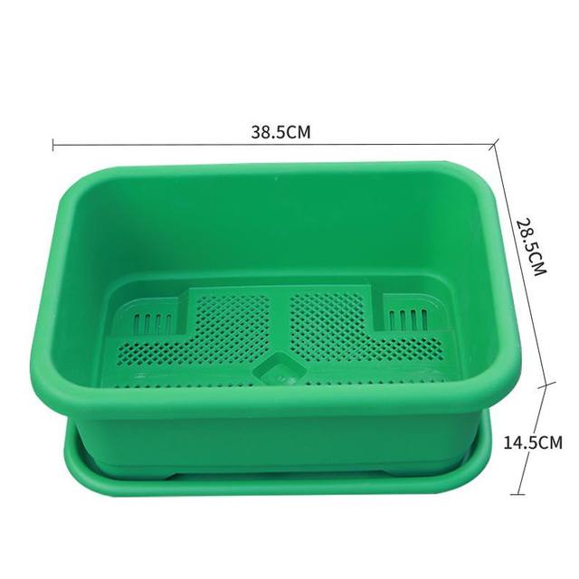 Special box for growing vegetables, flower pot, vegetable pot, plastic balcony, rectangular plastic household vegetable planting pot, vegetable planting tool
