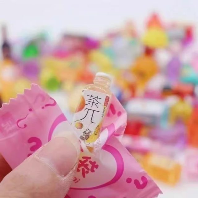 Blind box mini miniature food toy blind bag small ornaments bottle diy resin model children's toys refrigerator cute