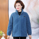 Mother's autumn and winter clothing granular velvet jacket thickened short velvet top women's new middle-aged and elderly fashion cotton coats