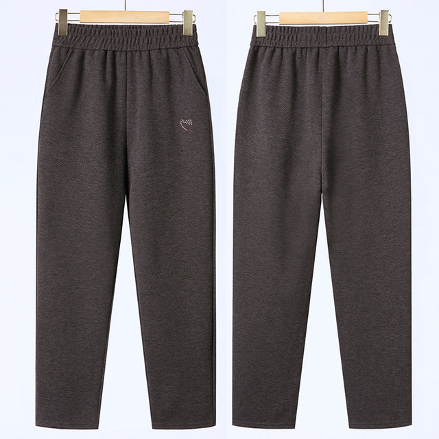 2025 new style of middle-aged and elderly women's pants spring and autumn style mother pants large size loose grandma's casual autumn and winter trousers
