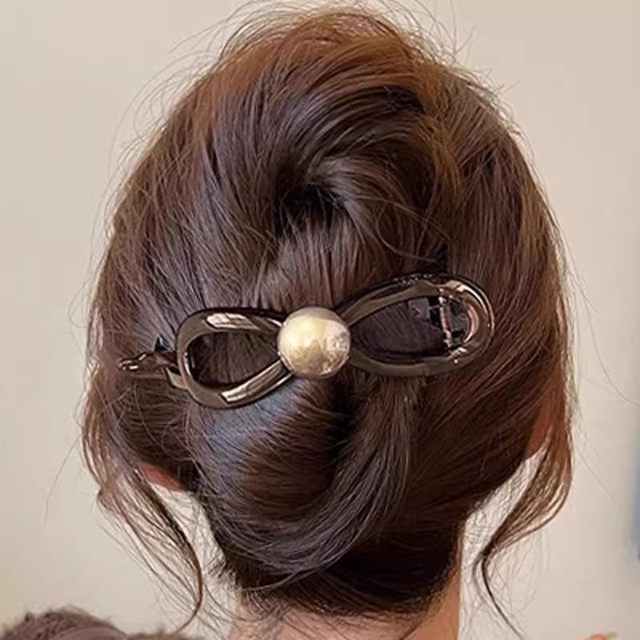 Simple frosted duckbill clip large back head hair clip female 2025 new hair clip high-end hair clip headwear