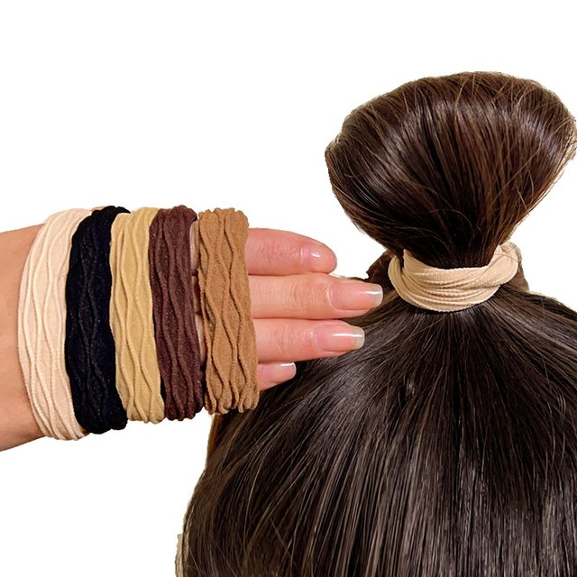 High elastic rubber band, durable black tie head head rope horsetta head jewelry, rope, no hurts to send new high -end hair circles women
