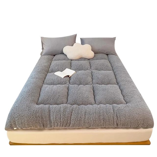 Student dormitory mattress cushion single thickened lamb velvet winter tatami sponge mat mat mattress velvet