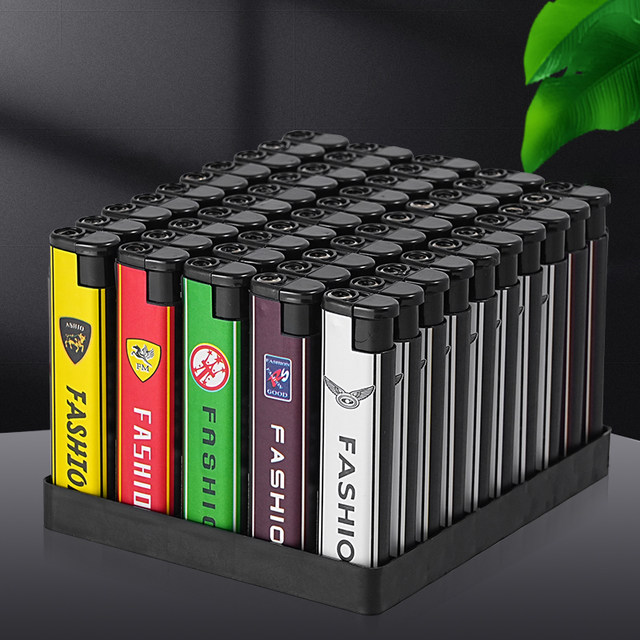 50 disposable lighters windproof and explosion-proof creative advertising manufacturers direct sales wholesale household good luck lucky cat