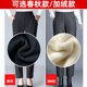 Mom's warm cotton pants autumn and winter lamb velvet thickened middle-aged and elderly women's pants spring and autumn grandma long pants outer wear