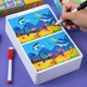 3-6-8-year-old babies look for different fun puzzles and search for troubles. Kindergarten children's concentration training card early education toys