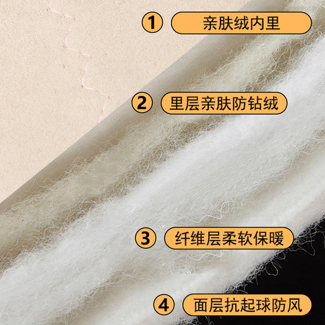 Women's cotton pants, winter mother's pants, thick velvet, middle-aged and elderly grandma's stretch warm pants, small people's winter black