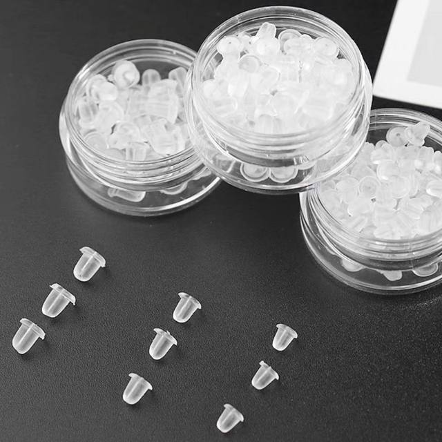 Ear plugs silicone anti-falling earrings, earrings for sleeping, firm and super tight, universal anti-allergic advanced ear caps and ear buckle plugs
