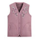 Middle-aged and elderly vest women autumn and winter grandma suit elderly vest spring and autumn mother plus velvet thickened new wife jacket