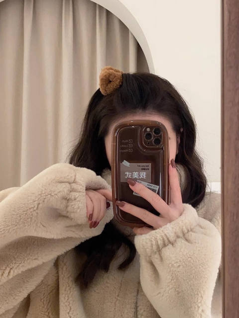 Bear furry ears bangs hair clip lamb clip cute hair card princess new headdress autumn and winter hair accessories