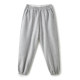 Cloud life elastic waist tie loose fleece casual pants autumn and winter sports pants