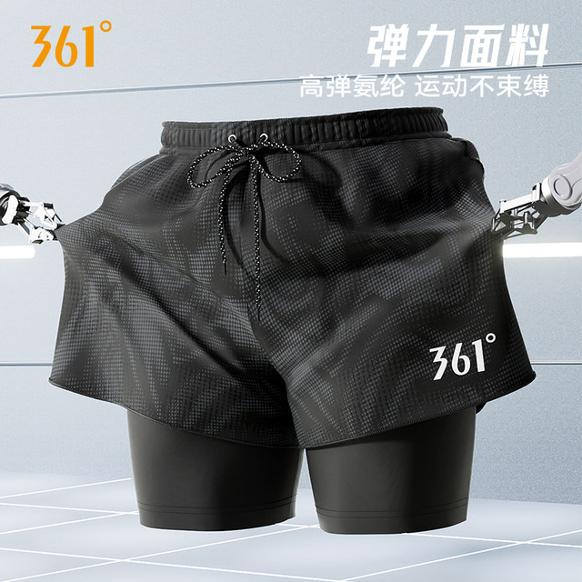 361 men's swimming trunks men's hot spring 2025 new large size swimming trunks anti-embarrassment adult beach swimming trunks