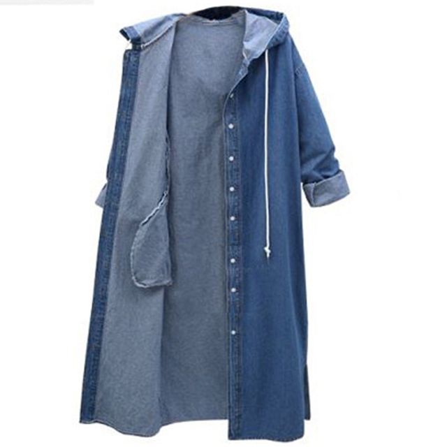 Autumn New Denim Jacket Women Korean Loose Long Jeans Jacket