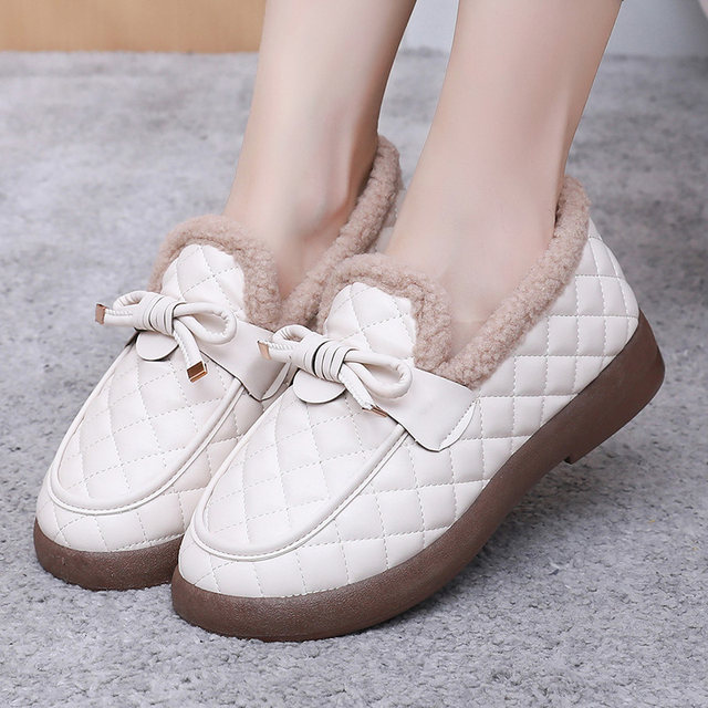 
Women's winter new plush cotton shoes, fashionable beanie shoes, mother's cotton shoes, non-slip warm snow boots