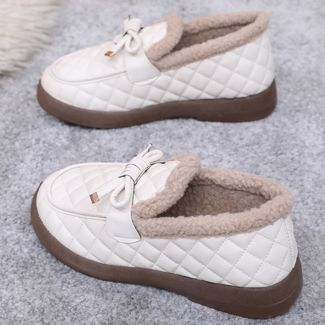 
Women's winter new plush cotton shoes, fashionable beanie shoes, mother's cotton shoes, non-slip warm snow boots