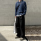 MRCYC simple and versatile knitted cardigan men's autumn and winter shirt collar sweater jacket Korean loose solid color top