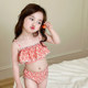 New children's swimsuit girls connecting swimsuit Small and young children cute bikini split swimsuit
