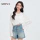 Sanfu Long Sleeve T-shirt 2025 new summer full-page pattern sunshade shirt girl age-reducing thin top women's clothing

