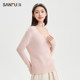 Sanfu Sweater Women 2025 New Spring Rose Lazy Style Fashion Base Knitted Top Women's Clothing 490513
