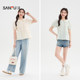 Sanfu short-sleeved shirt 2025 new summer sweet style doll collar lapel lantern sleeve top women's clothing 841939