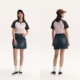 Semir denim skirt women retro trendy short skirt street American summer cool style A-line work dress hot girl
