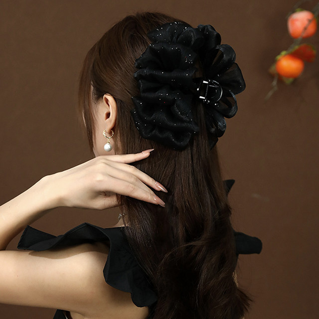 Full of Star Cloud Hairpins High-end 2025 New Temperament Hair Clip Headdress Shark Clip Back Head Grab Clip