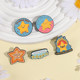 You are awesome cute star phrase cartoon brooch metal badge student backpack clothes pendant accessories medal