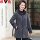 Yalu Mama Winter Cotton Mink Velvet Coat New Middle-aged and Elderly Women's Hooded Slim Fit Warm Woolen Coat