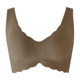 Vest-style bra large size integrated with markless beautiful back summer thin big breasts small wide shoulder straps for women