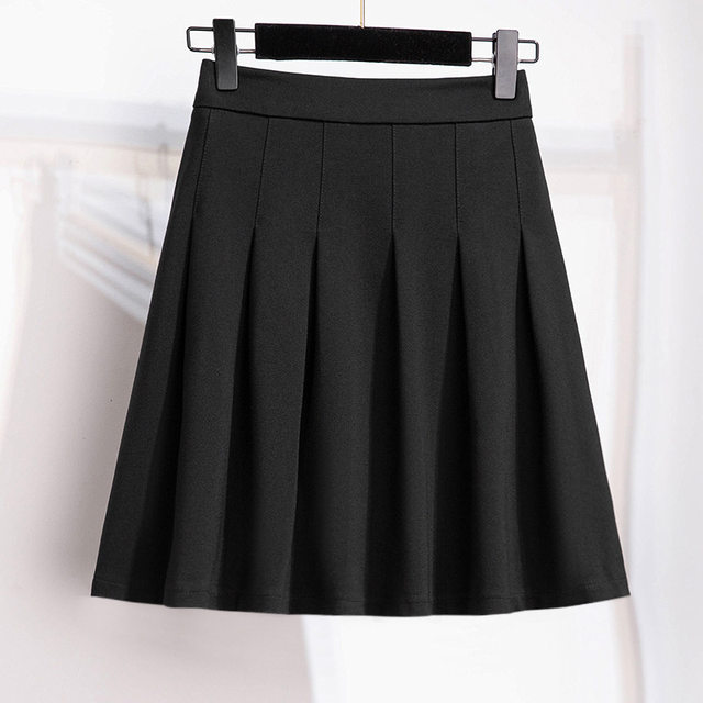 300jin [Jin is equal to 0.5 kg] Extraordinary women's skirt pleated skirt skirt skirt 200 fat mm plus velvet elastic high waist versatile
