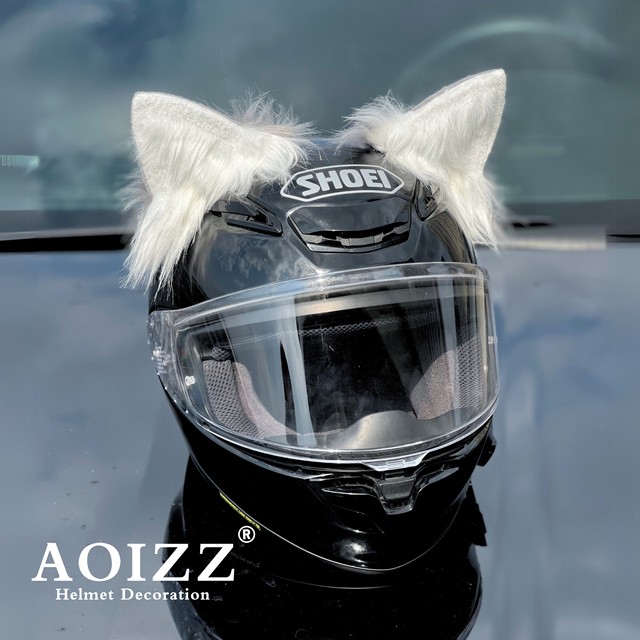 AOIZZ helmet decoration motorcycle ski helmet decoration ear personalized creative takeaway helmet decoration for men
