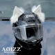 AOIZZ Croxin Metal Cat Ear Disassembly Accessories Helmet Decoration Handmade Ear Ski Accessories Locomotive