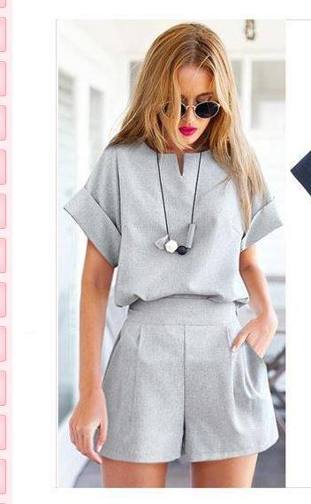 Summer fashion hot selling new European and American style plus fat plus size women's fat MM short-sleeved top shorts two-piece set