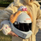 Electric helmet decoration doll stickers chef dog cake accessories motorcycle helmet quick release stickers cat ear accessories