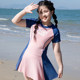 2025 new girls split skirt swimsuit for middle-aged children junior high school students girls swimsuit