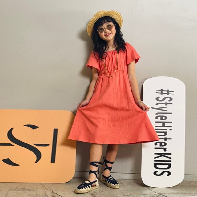 
Day Trend Running UNIQLO Girls' Flare Sleeve Dress Short Sleeve 01 OFF WHITE KIDS