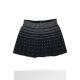 Self-operated adam selman sport style black/silver trumpet mini skirt - multi-color [USA
