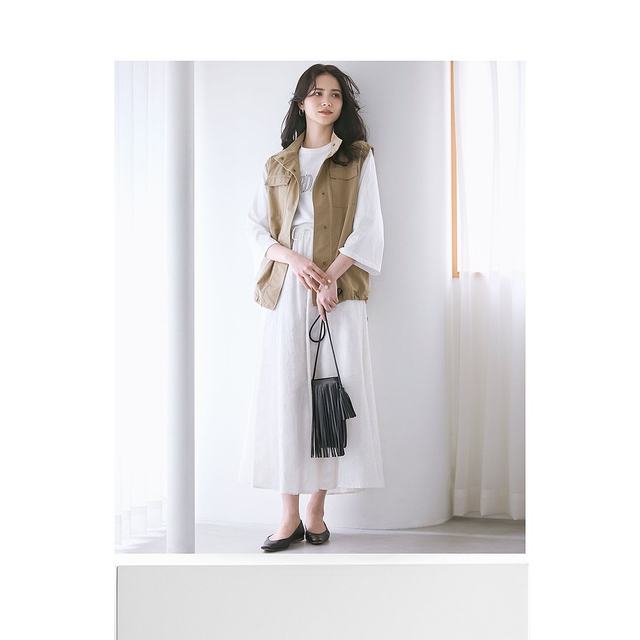 1h refundable Japanese direct mail area 23 women's MVS cotton embroidered letter pattern 7-quarter sleeve loose T-shirt KKS2