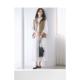1h refundable Japanese direct mail area 23 women's MVS cotton embroidered letter pattern 7-quarter sleeve loose T-shirt KKS2