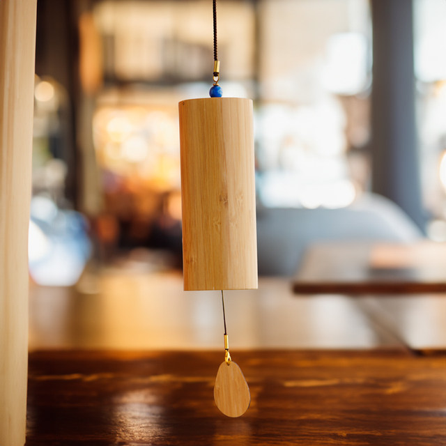 Bamboo wind chimes Japanese style wind chimes Bamboo wood wind chimes sound New Chinese style wind chimes healing wind chimes
