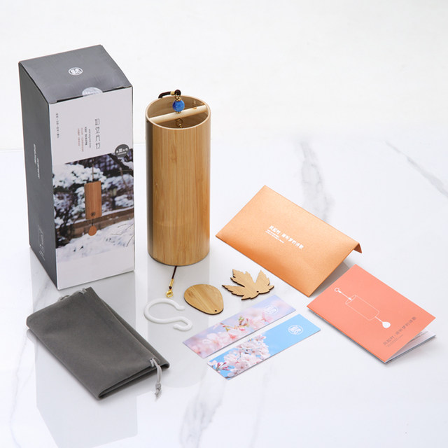 Bamboo wind chimes Japanese style wind chimes Bamboo wood wind chimes sound New Chinese style wind chimes healing wind chimes