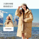 Snow Fly 2025 autumn new women's mid-length detachable down jacket simple and versatile temperament high-filled velvet