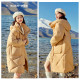 Snow Fly 2025 autumn new women's mid-length detachable down jacket simple and versatile temperament high-filled velvet