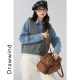 Drawwind denim shirt for women 2025 new small autumn casual loose versatile long-sleeved shirt