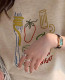 American retro V-neck short-sleeved T-shirt for women in summer new white and gray bamboo joint cotton slim design top