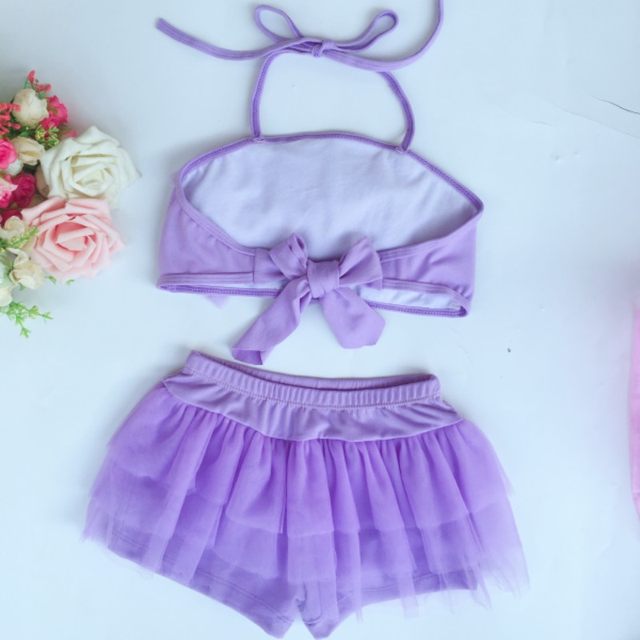 Split children's swimsuit baby girl toddler skirt style cute girl baby beach bikini small middle children hot spring swimsuit