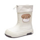 Japanese cute rain boots for women new fashion lightweight rain boots plus velvet adult ladies water shoes waterproof non-slip rubber shoes
